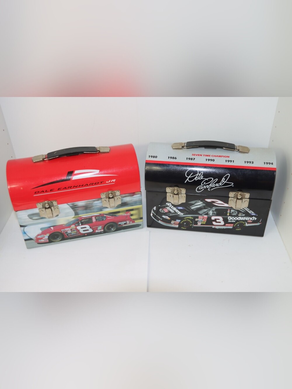 Dale Earnhardt & Jr Lunch Box Set